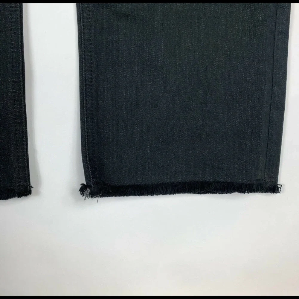 Kate Spade Broome St. Straight Leg Raw Hem Jeans - Picture 6 of 7